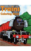 Trains Coloring Book