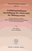 Ausbildungsinadaquate Beschaftigung Der Absolventen Des Bildungssystems