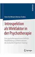Introspektion als Wirkfaktor in der Psychotherapie: Eine psychotherapiewissenschaftliche Modellbildung zu Effektstrukturen des Graduellen Kognitiven Trainings