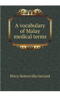 A Vocabulary of Malay Medical Terms
