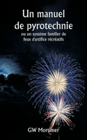 manuel de pyrotechnie ou un système familier de feux d'artifice récréatifs