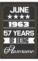 June 1963 57 Years Of Being Awesome