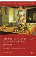 The History of British Women's Writing, 1920-1945