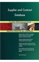 Supplier and Contract Database Complete Self-Assessment Guide