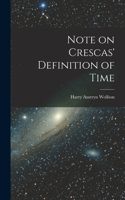 Note on Crescas' Definition of Time