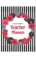 One Year Undated Teacher Planner