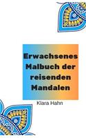 Erwachsenes Malbuch der reisenden Mandalen