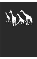 Group Of Giraffe: Giraffes Notebook, Graph Paper (6 x 9 - 120 pages) Animal Themed Notebook for Daily Journal, Diary, and Gift