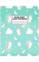 Blank Sheet Music Notebook