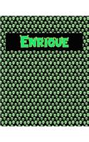 120 Page Handwriting Practice Book with Green Alien Cover Enrique: Primary Grades Handwriting Book