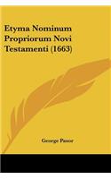 Etyma Nominum Propriorum Novi Testamenti (1663)