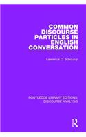 Common Discourse Particles in English Conversation