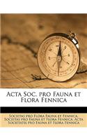 ACTA Soc. Pro Fauna Et Flora Fennica Volume 19