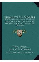Elements Of Morals