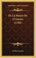 De La Nature De L'Univers (1768)