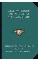 Observationum Botanicarum Specimen (1781)