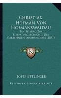 Christian Hofman Von Hofmanswaldau