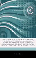Articles on University of Wollongong Alumni, Including: Julian McMahon, Karl Kruszelnicki, John Tranter, Bill Neskovski, Wendy Richardson, Estelle Asmodelle, B. Sandhya, Van Badham, Jim Green (Activist), 