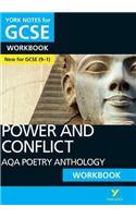 AQA Poetry Anthology - Power and Conflict: York Notes for GCSE Workbook everything you need to catch up, study and prepare for and 2023 and 2024 exams and assessments