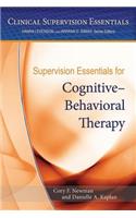 Supervision Essentials for Cognitive–Behavioral Therapy