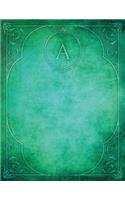 Monogram "A" Blank Sketchbook: Art Sketch Pad Notebook(1 Monogram Elegance 150 Sketch)