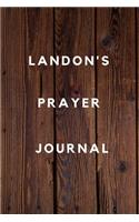 Landon's Prayer Journal