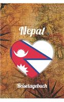 Nepal Reisetagebuch: A5 Reise Journal I Notizbuch I Urlaubs Planer I Road trip Planer I Travel notebook I 6X9 Pocket journal I Geschenk für Backpacker