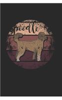 Poodle Notebook: Diary Journal, Sketchbook 6x9 inches with 120 Blank Pages For Drawing, Notes, Sketches