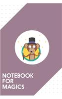 Notebook for Magics: Dotted Journal with Monkey wizard with stars Design - Cool Gift for a friend or family who loves ape presents! - 6x9" - 180 White dotted pages - You