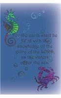 For the earth shall be filled with the knowledge of the glory of the LORD, as the waters cover the sea.: Dot Grid
