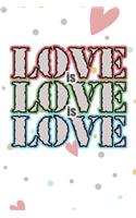 Love is Love is Love: 2 Year Undated Weekly Planner For LGBT Supporters