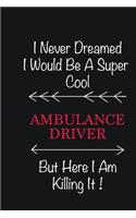 I never Dreamed I would be a super cool Ambulance driver But here I am killing it