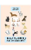 2020 Daily Planner Pet Appointments