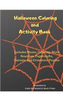 Halloween Coloring and Activity Book for Kids with BONUS Cutout Crafts