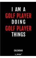 Calendar for Golf Players / Golf Player