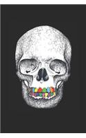 Notebook: Skull Journal 6x9 Lined Notebook 150 Pages