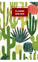 2018-2019 Planner: 2019 Daily Planner Cactus Succulents Illustration, September 2018 December 2019, 6" x 9" Daily Weekly Monthly Planner, Organizer, Agenda and Calenda