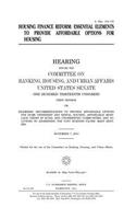 Housing finance reform
