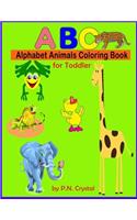 Alphabet Animal Coloring book for toddler