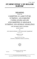 Cftc Report Entitled a New Regulatory Framework