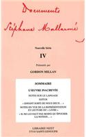 Documents Stephane Mallarme - Nouvelle Serie IV