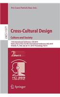 Cross-Cultural Design. Culture and Society