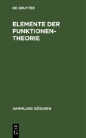Elemente der Funktionentheorie: (2124 Sammlung Göschen)