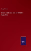 Genesis und Exodus nach der Milstäter Handschrift
