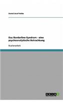 Das Borderline-Syndrom - eine psychoanalytische Betrachtung