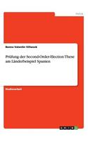 Prüfung der Second-Order-Election These am Länderbeispiel Spanien