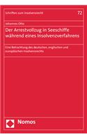 Der Arrestvollzug in Seeschiffe Wahrend Eines Insolvenzverfahrens: Eine Betrachtung Des Deutschen, Englischen Und Europaischen Insolvenzrechts