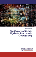 Significance of Certain Algebraic Structures in Cryptography