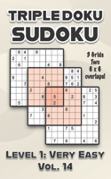 Triple Doku Sudoku 3 Grids Two 6 x 6 Overlaps Level 1