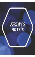 Jeremy's Note's